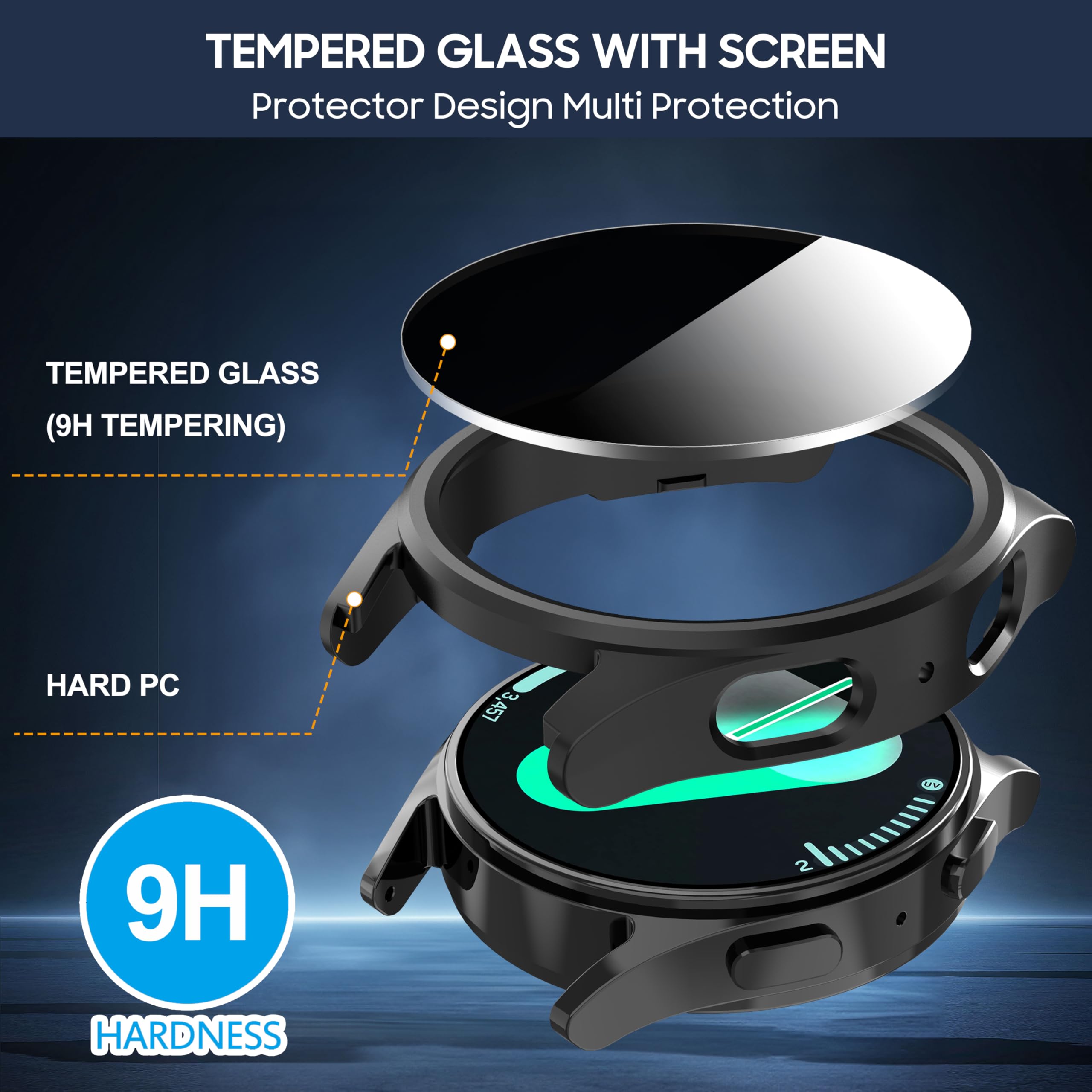 Tempered Glass+Privacy case fo - đánh giá và giá Watches Smartwatch Samsung