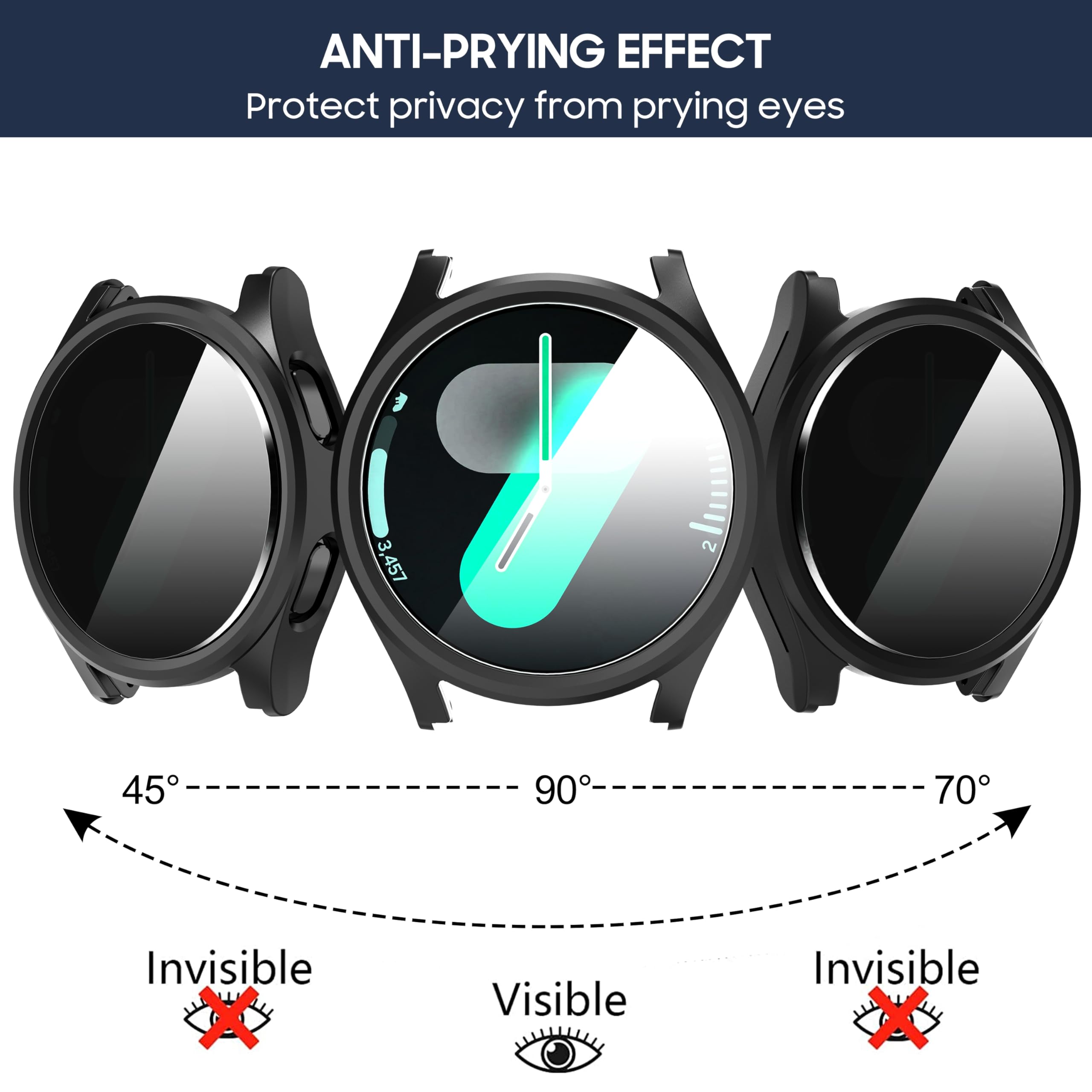 Tempered Glass+Privacy case fo - đánh giá và giá Watches Smartwatch Samsung