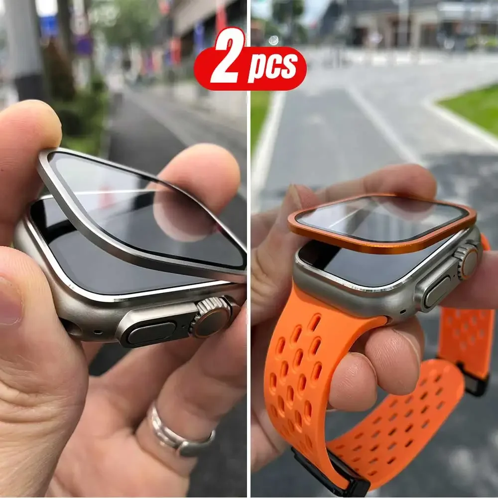 2PCS Titanium Metal Frame for  - đánh giá và giá Smartwatch Apple Watches For Women