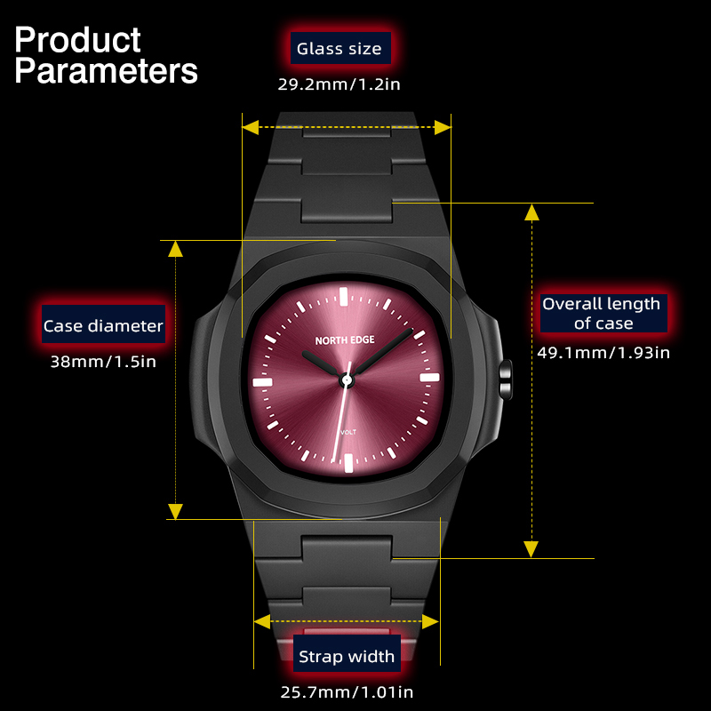NORTH EDGE Watch for Man New V - đánh giá và giá Waterproof Diving Watch