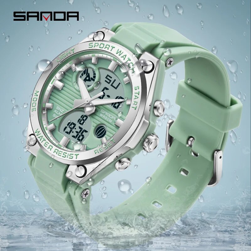 SANDA Brand G Style LED Digita - đánh giá và giá Waterproof Diving Watch