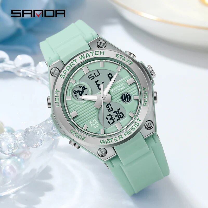 SANDA Brand G Style LED Digita - đánh giá và giá Waterproof Diving Watch