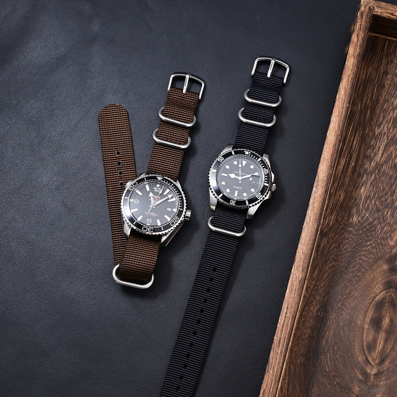 3 rings Nylon watchband Fabric - đánh giá và giá Watches Rolex Smartwatch