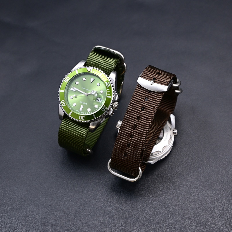 3 rings Nylon watchband Fabric - đánh giá và giá Watches Rolex Smartwatch